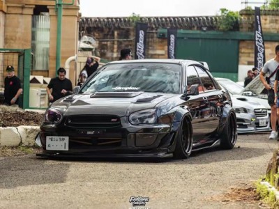 STI airride model of eighth generation Impreza “daily party”