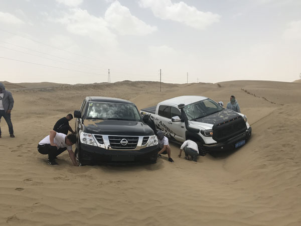 The 2018 AirBFT Airsuspension road test in the Taklamakan Desert