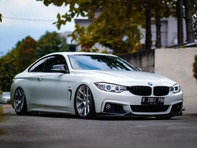 BMW 435i modified air suspension “chassis can be raised and lowered”