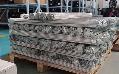 Trunk modeling hard link aluminum alloy trachea in stock Trunk modeling hard link aluminum alloy trachea in stock