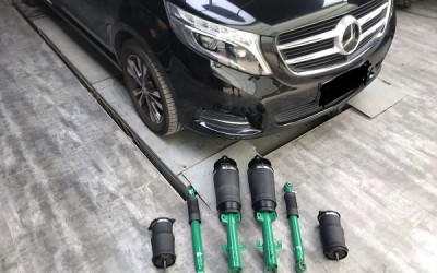 Benz V260L airsuspension Using Japanese tein shock absorber Benz V260L airsuspension Using Japanese tein shock absorber