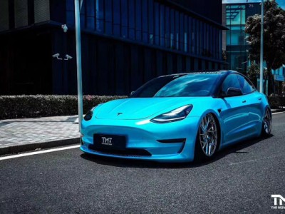 New energy Tesla airride hellaflush”Angel blue”