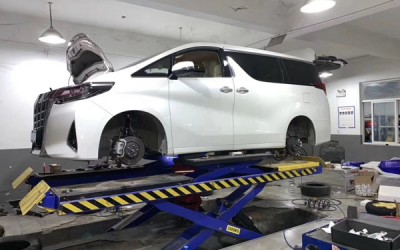 Toyota Alphard Vellfire Installation airride Toyota Alphard Vellfire Installation airride