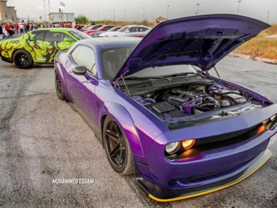 Lraq Dodge Challenger hellcat AirBFT AirRide“6.2L displacement 717 horsepower, the owner is very young”