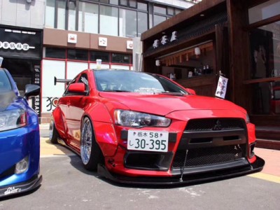 Lancer Evolution AirBFT AirRIDE“Blood red” Lancer Evolution AirBFT AirRIDE“Blood red”