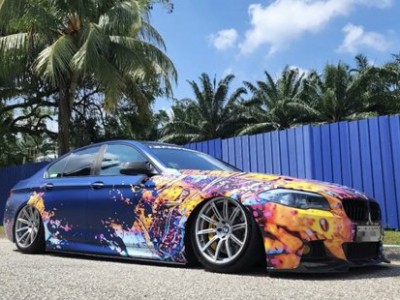 BMW 5 Series F18 airbft airride“Beautiful graffiti”