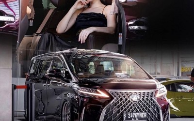 Lexus LM airride “elegant posture”