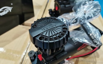 The quiet air compressor is arranged for delivery The quiet air compressor is arranged for delivery