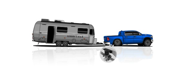 Dodge Ram trailer air spring airbag 8000km road test