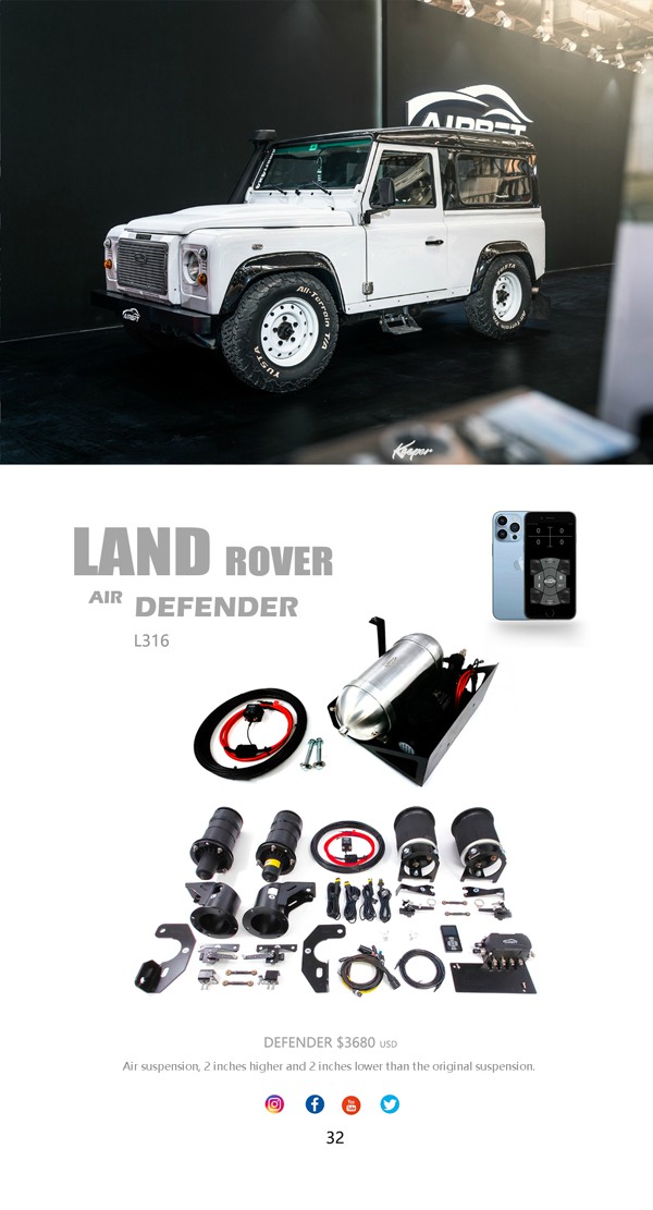 Land Rover Defender L316 Air Suspension Case Photo Land Rover Defender L316 Air Suspension Case Photo