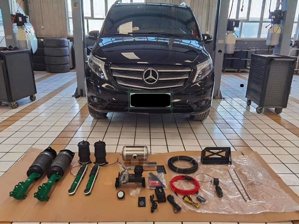 Benz V250 Installing tein air suspension